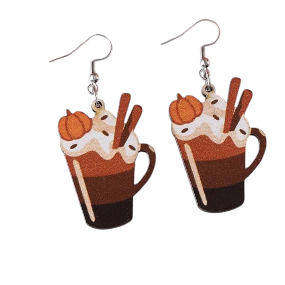 Pumpkin Spice Latte Earrings